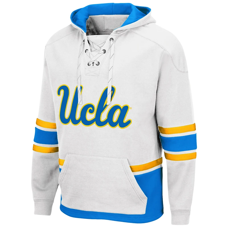 Chandail à capuchon Colosseum blanc UCLA Bruins lacets 3.0 pour hommes