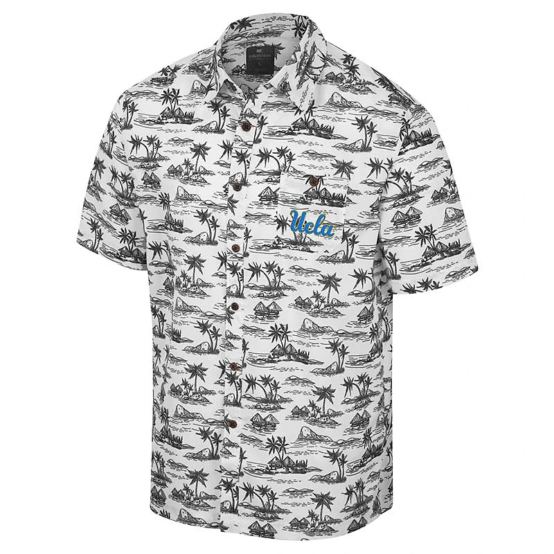 Colosseum White UCLA Bruins Spontaneous is Romantic Camp Chemise boutonnée pour homme