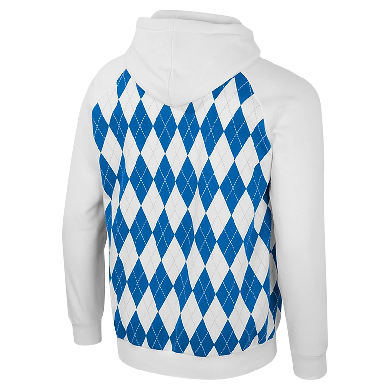 Sweat à capuche raglan The Dealio pour homme Colosseum White UCLA Bruins
