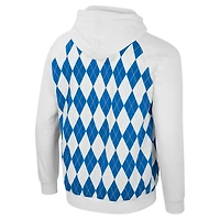Sweat à capuche raglan The Dealio pour homme Colosseum White UCLA Bruins