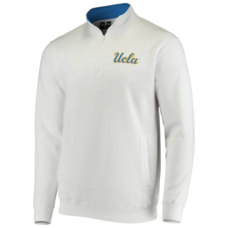 Veste Colosseum White UCLA Bruins Tortugas Logo Quarter-Zip pour hommes