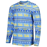 Men's Concepts Sport Blue UCLA Bruins Swivel Long Sleeve Top & Pants Sleep Set