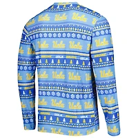 Men's Concepts Sport Blue UCLA Bruins Swivel Long Sleeve Top & Pants Sleep Set