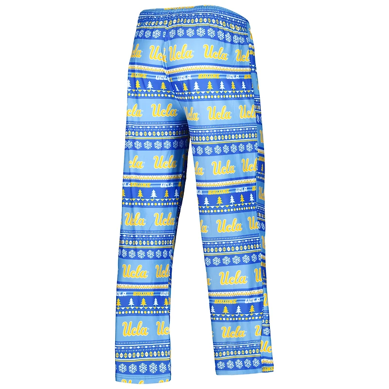 Men's Concepts Sport Blue UCLA Bruins Swivel Long Sleeve Top & Pants Sleep Set