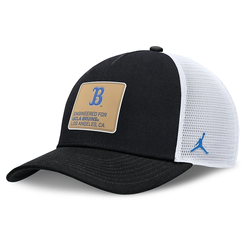 Men's Jordan Brand /White UCLA Bruins 2025 On-Field Rise Engineered Trucker Adjustable Hat