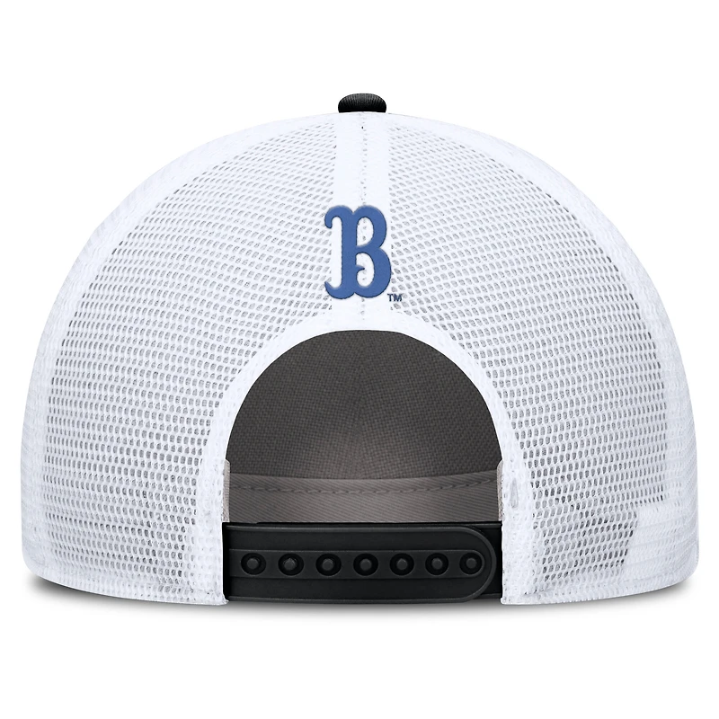Men's Jordan Brand Black/White UCLA Bruins 2025 On-Field Rise Patch Trucker Adjustable Hat