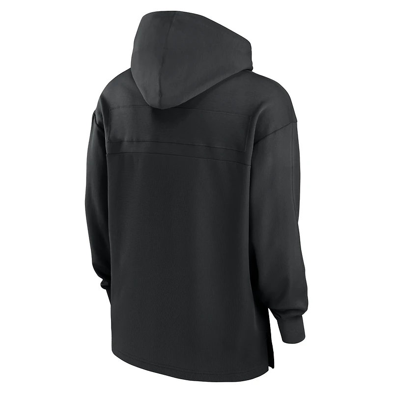 Sweat à capuche Jordan Brand noir pour homme UCLA Bruins 2024 Sideline Jersey Performance Pullover