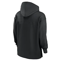 Sweat à capuche Jordan Brand noir pour homme UCLA Bruins 2024 Sideline Jersey Performance Pullover