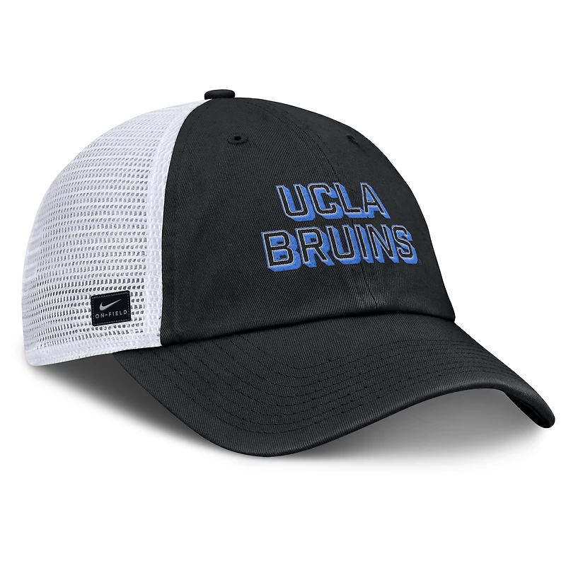 Men's Jordan Brand Black UCLA Bruins 2025 Gameday On-Field Club Adjustable Trucker Hat