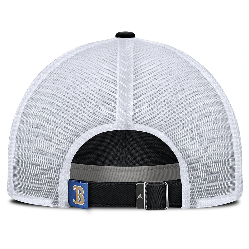 Men's Jordan Brand Black UCLA Bruins 2025 Gameday On-Field Club Adjustable Trucker Hat