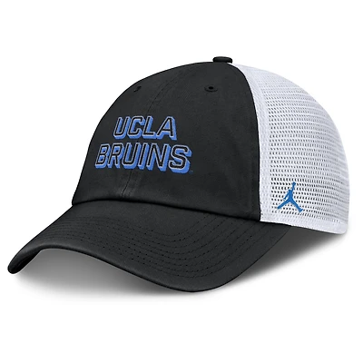 Men's Jordan Brand Black UCLA Bruins 2025 Gameday On-Field Club Adjustable Trucker Hat