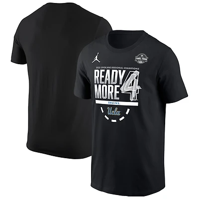 Men's Jordan Brand Black UCLA Bruins 2025 NCAA Women's Basketball Tournament March Madness Final Four Regional Champions Locker Room T-Shirt