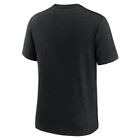 T-shirt noir Jordan Brand Tri-Blend avec logo UCLA Bruins Arch Over pour homme