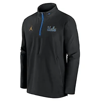 Men's Jordan Brand Black UCLA Bruins Sideline Coaches Lightweight Quarter-Zip Jacket
