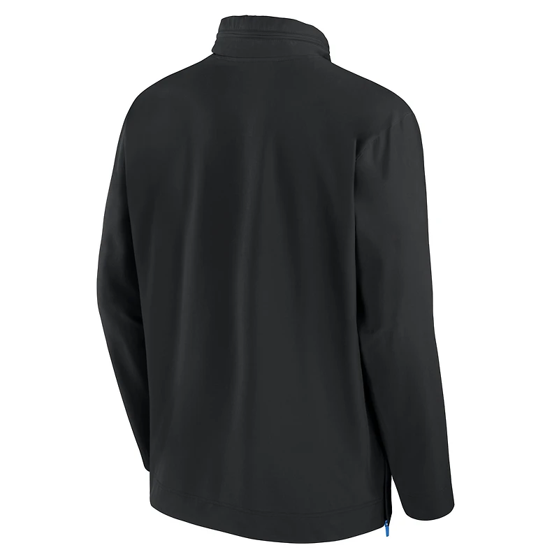 Men's Jordan Brand Black UCLA Bruins Sideline Coaches Quarter-Zip Jacket