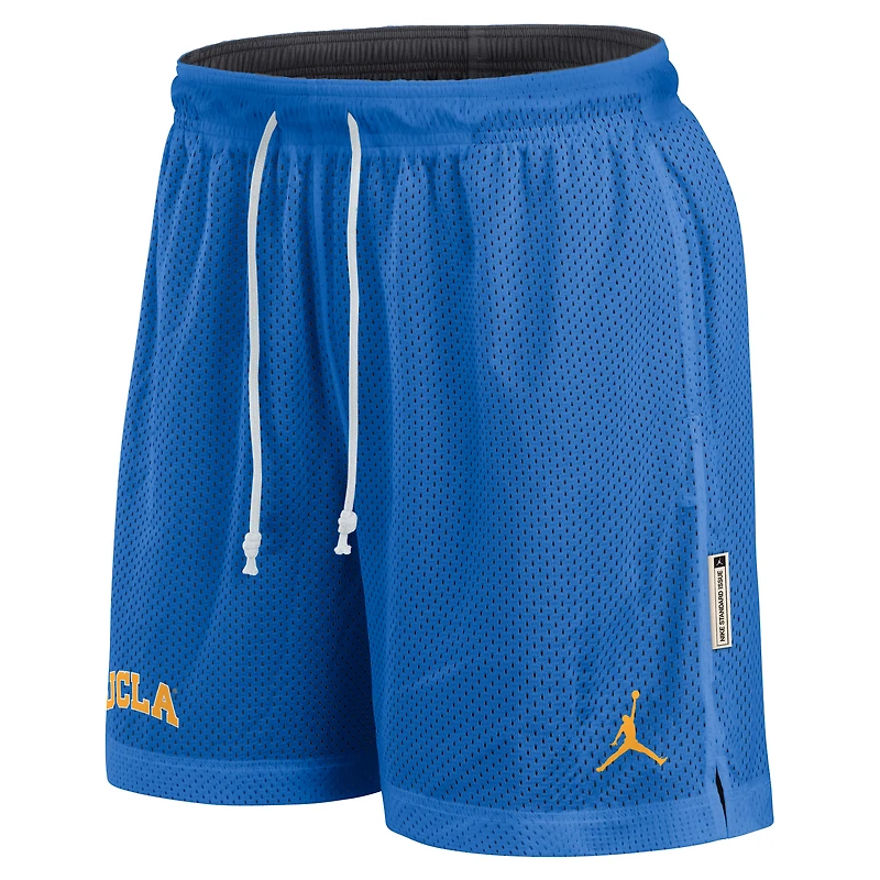 Men's Jordan Brand Blue/Anthracite UCLA Bruins Courtside Standard Issue Dri-FIT Reversible Shorts