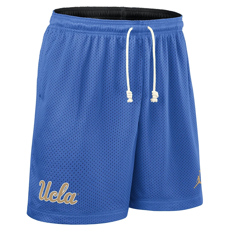 Men's Jordan Brand Blue/Black UCLA Bruins 2025 Sideline Reversible Dri-FIT Shorts