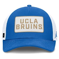 Men's Jordan Brand Blue/White UCLA Bruins 2025 On-Field Rise Patch Trucker Adjustable Hat