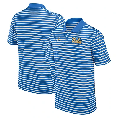 Polo Jordan Brand bleu/blanc UCLA Bruins Primetime Victory Striped Dri-FIT pour homme
