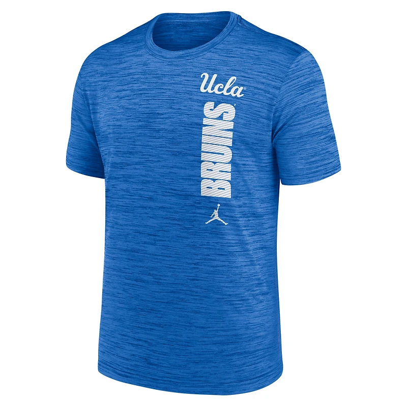 T-shirt Jordan Brand bleu UCLA Bruins Sideline Velocity Dri-FIT pour homme