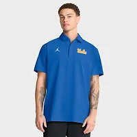 Polo Jordan Brand bleu pour homme, équipe des Bruins de l'UCLA 2025, entraîneurs, ligne touche