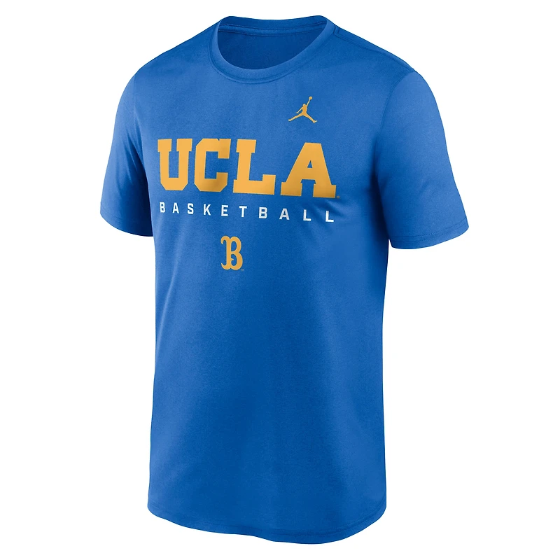 Men's Jordan Brand Blue UCLA Bruins 2025 Courtside Basketball Legend Dri-FIT T-Shirt