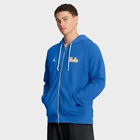 Sweat à capuche zippé Jordan Brand bleu UCLA Bruins 2025 Sideline Standard Issue Dri-FIT pour homme