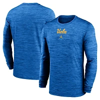 Men's Jordan Brand Blue UCLA Bruins 2025 Sideline Velocity Dri-FIT Long Sleeve T-Shirt