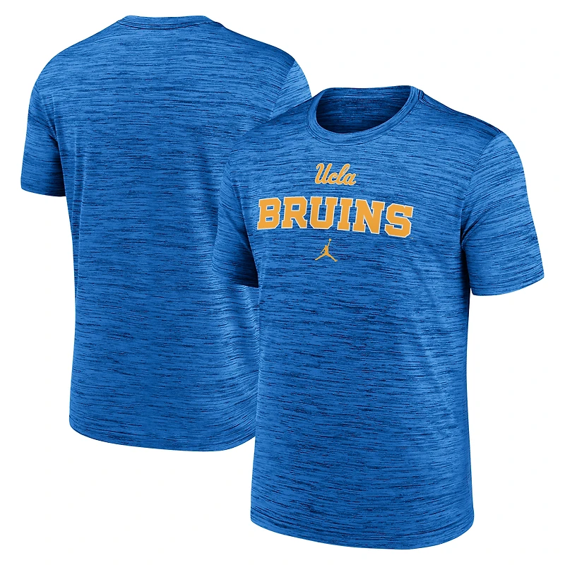 T-shirt Jordan Brand bleu UCLA Bruins 2025 Sideline Velocity Dri-FIT pour homme