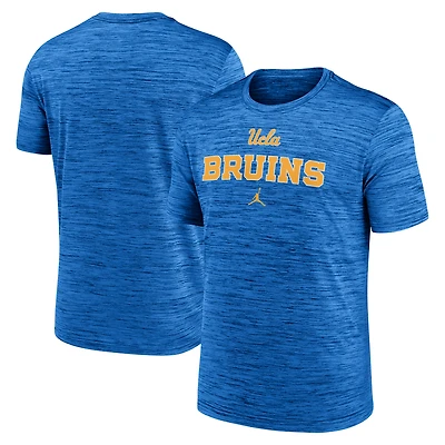 T-shirt Jordan Brand bleu UCLA Bruins 2025 Sideline Velocity Dri-FIT pour homme