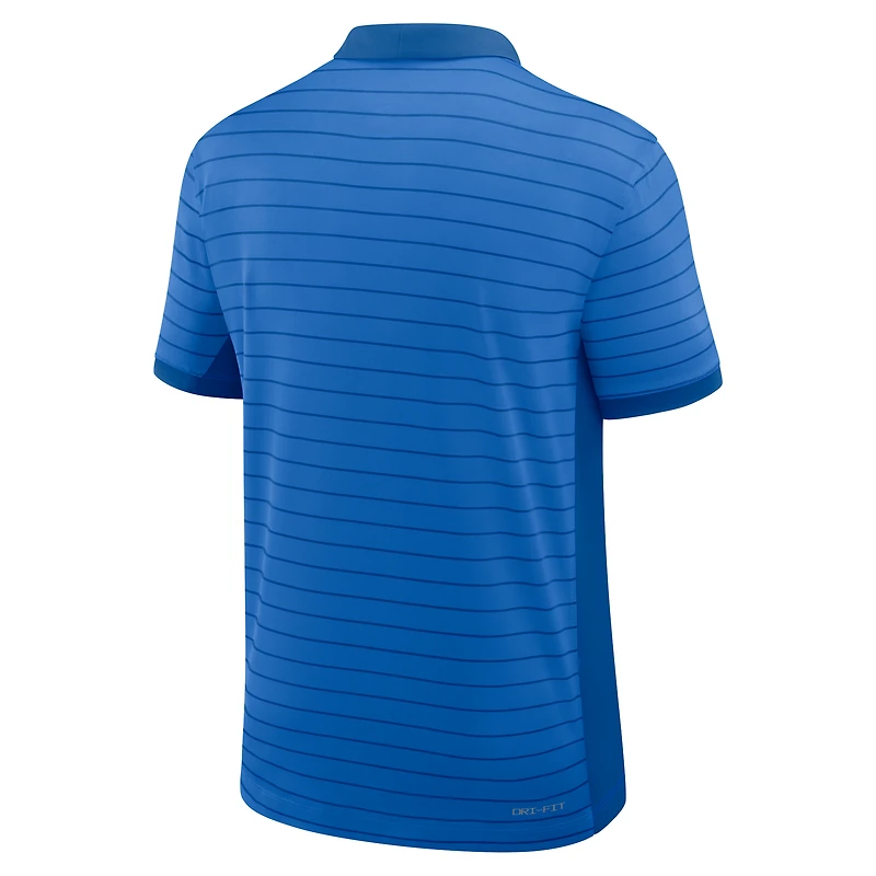 Men's Jordan Brand Blue UCLA Bruins 2026 Early Season Coaches Sideline Victory Stripe Dri-FIT Polo