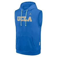 Men's Jordan Brand  Blue UCLA Bruins 2026 Sideline Sleeveless Dri-FIT Hoodie