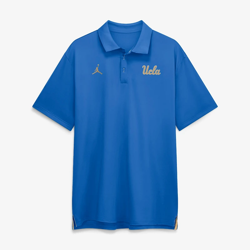 Men's Jordan Brand Blue UCLA Bruins 2026 Sideline Tour Dri-FIT Polo