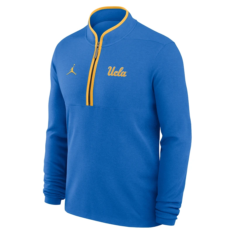 Men's Jordan Brand Blue UCLA Bruins Courtside Victory Dri-FIT Half-Zip Pullover