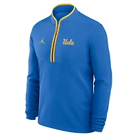 Men's Jordan Brand Blue UCLA Bruins Courtside Victory Dri-FIT Half-Zip Pullover