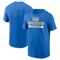 Men's Jordan Brand Blue UCLA Bruins Football T-Shirt