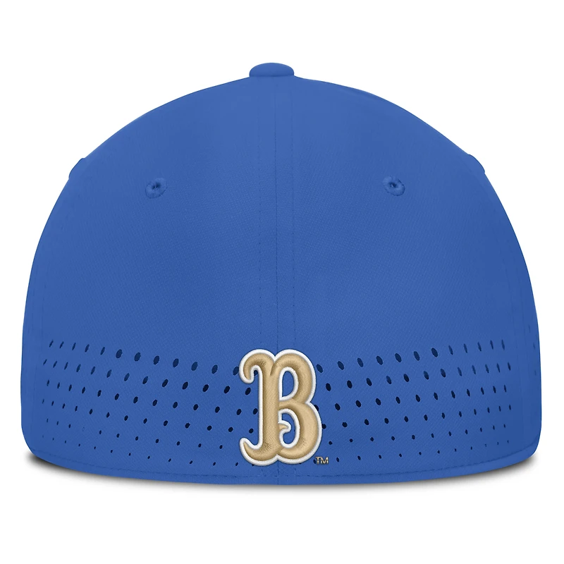 Casquette Jordan Brand bleue pour homme, modèle UCLA Bruins Gameday Aerobill Swooshflex Dri-FIT