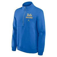 Pull Jordan Brand bleu UCLA Bruins Primetime Club à demi-zip pour homme