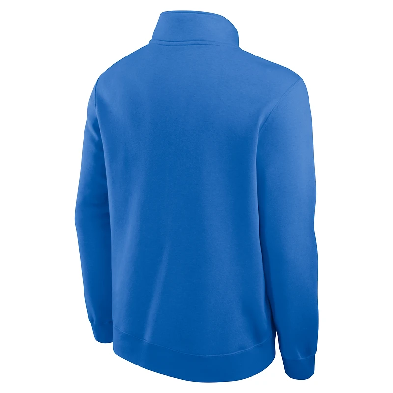 Pull Jordan Brand bleu UCLA Bruins Primetime Club à demi-zip pour homme