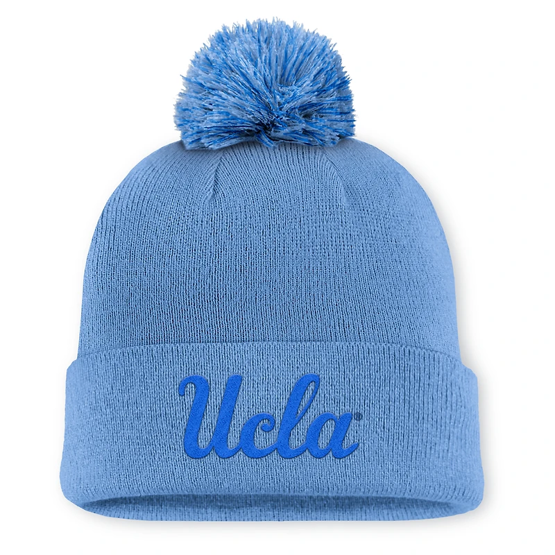 Men's Jordan Brand Blue UCLA Bruins Primetime Peak Campus Cuffed Knit Hat with Pom