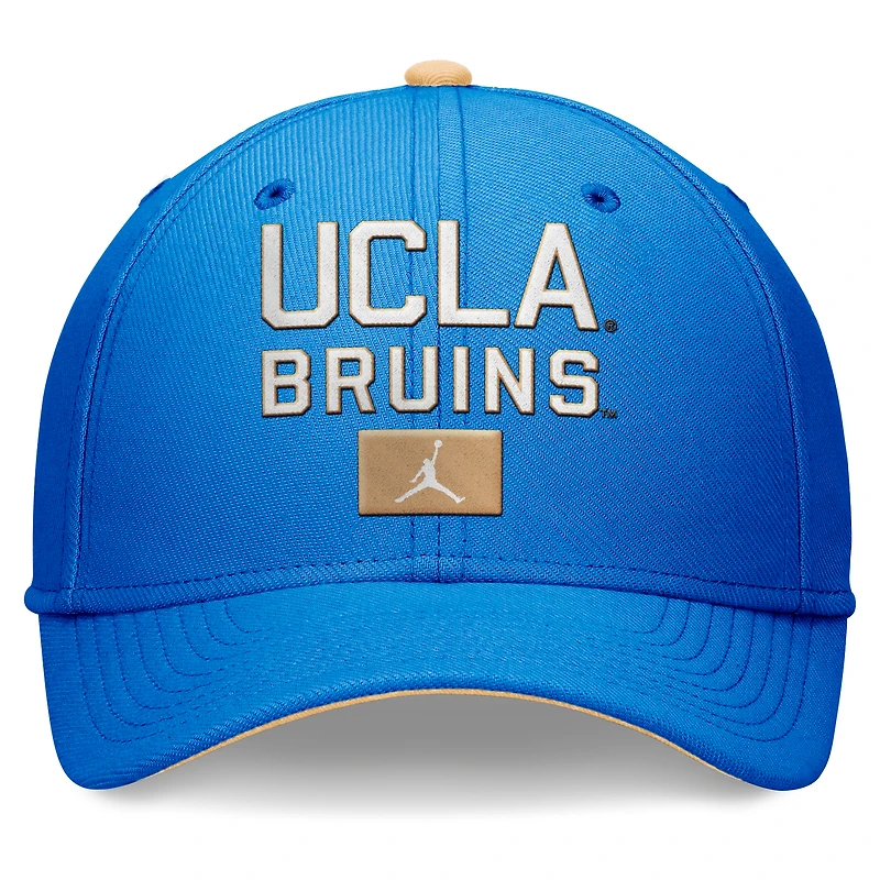 Casquette Jordan Brand bleue UCLA Bruins Primetime Rise Swoosh Flex pour hommes