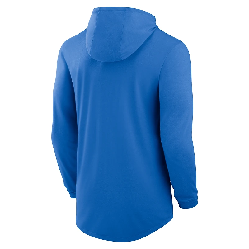 T-shirt à capuche manches longues et pour homme Jordan Brand bleu UCLA Bruins