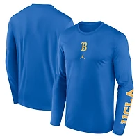 Men's Jordan Brand  Blue UCLA Bruins Primetime Two-Hit Legend Dri-FIT Long Sleeve T-Shirt