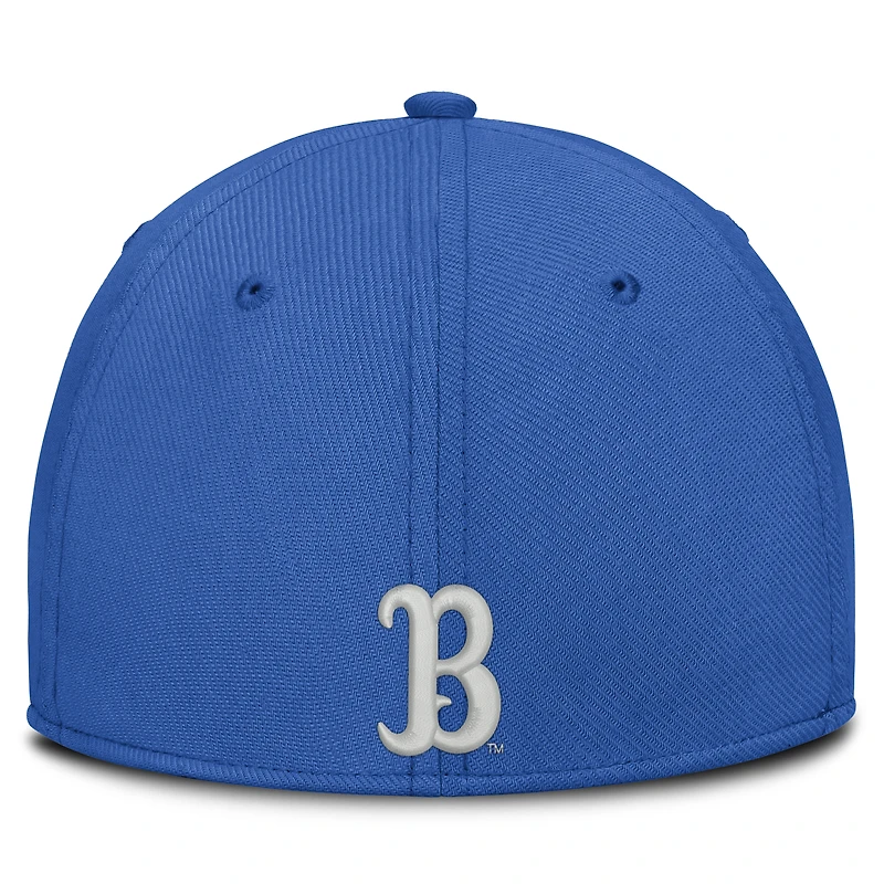 Casquette Jordan Brand bleue UCLA Bruins Rise On-Field SwooshFlex Dri-FIT Flex pour homme