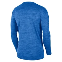 Men's Jordan Brand Blue UCLA Bruins Sideline Game Day Velocity Performance Long Sleeve T-Shirt