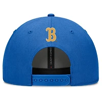 Casquette ajustable Jordan Brand bleue UCLA Bruins Slanted Primetime Rise Performance pour homme