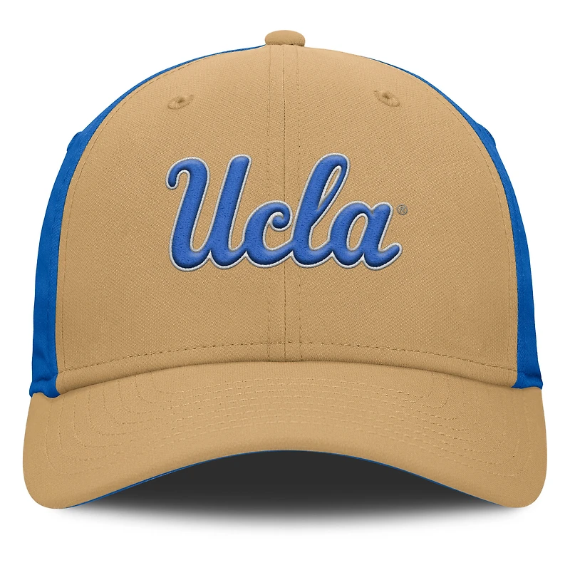 Men's Jordan Brand Gold/Blue UCLA Bruins 2025 Sideline Rise Local Performance Flex Hat