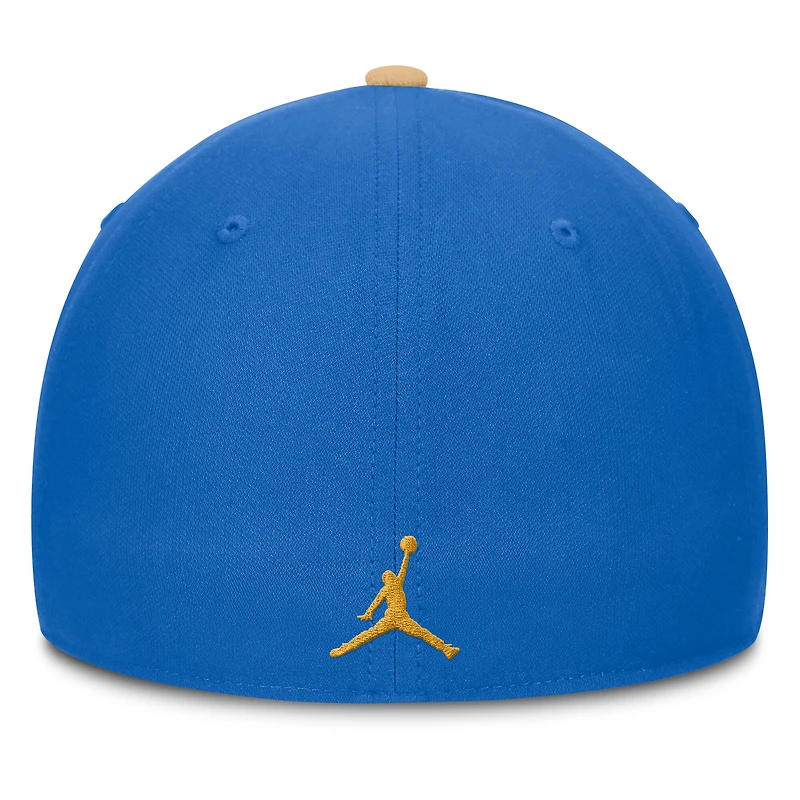 Men's Jordan Brand Gold/Blue UCLA Bruins 2025 Sideline Rise Local Performance Flex Hat