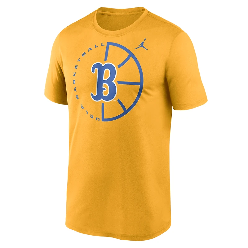 T-shirt Jordan Brand Gold Legend Basketball Icon Performance pour homme UCLA Bruins