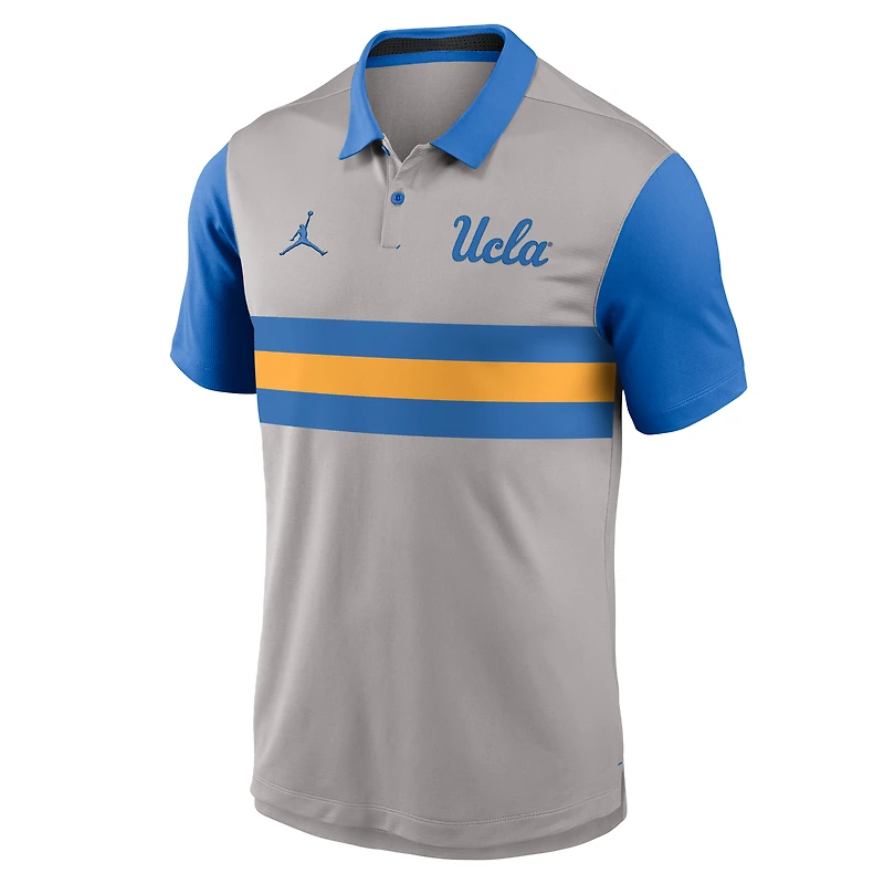 Polo Jordan Brand gris/bleu pour homme UCLA Bruins Vapor Dri-FIT